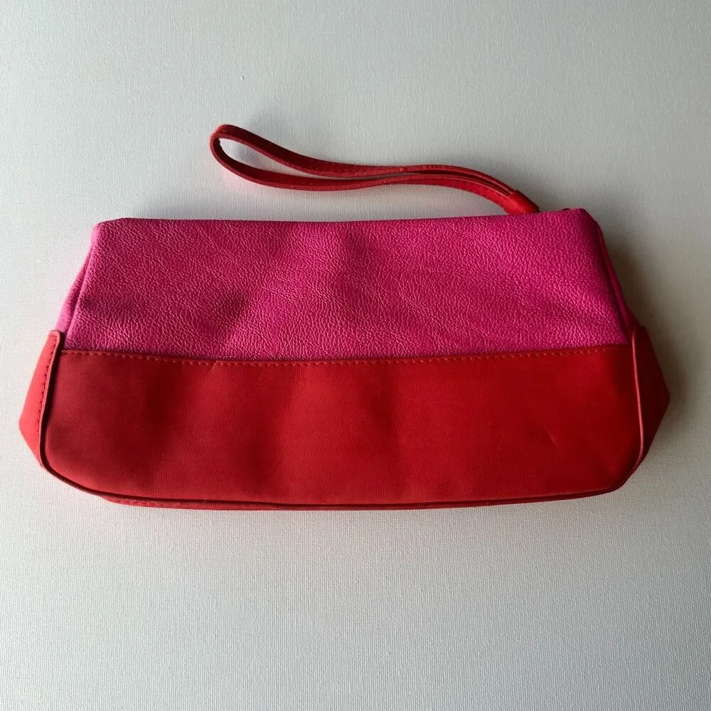 Victoria's Secret Pink Wristlet Hand bag‎ Purse Love vs Gorgeous Leather
